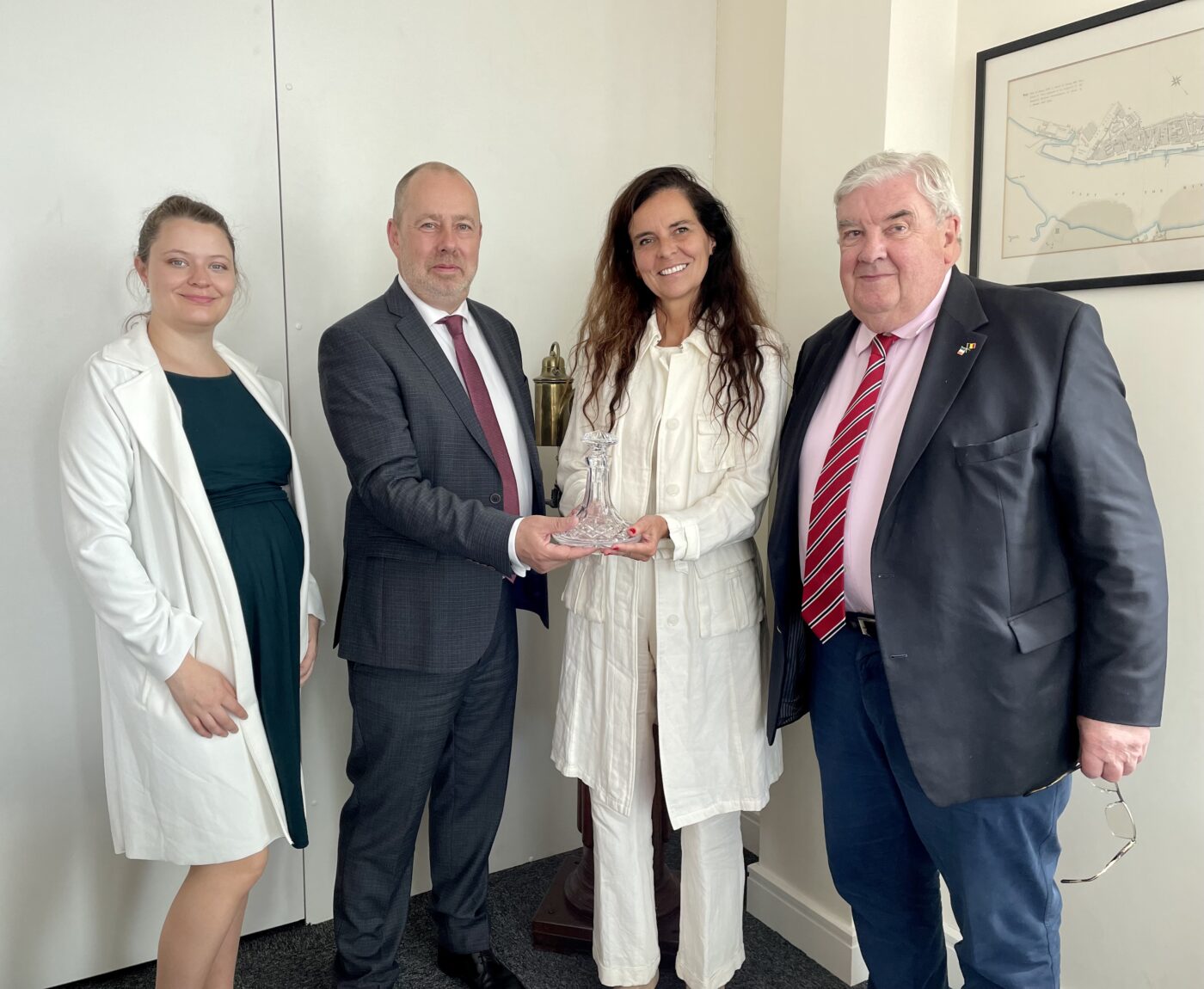 presentation to Belgian ambassador
